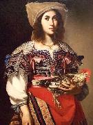 Massimo Stanzione Woman in Neapolitan Costume by Massimo Stanzione 1635 Italian oil Germany oil painting artist